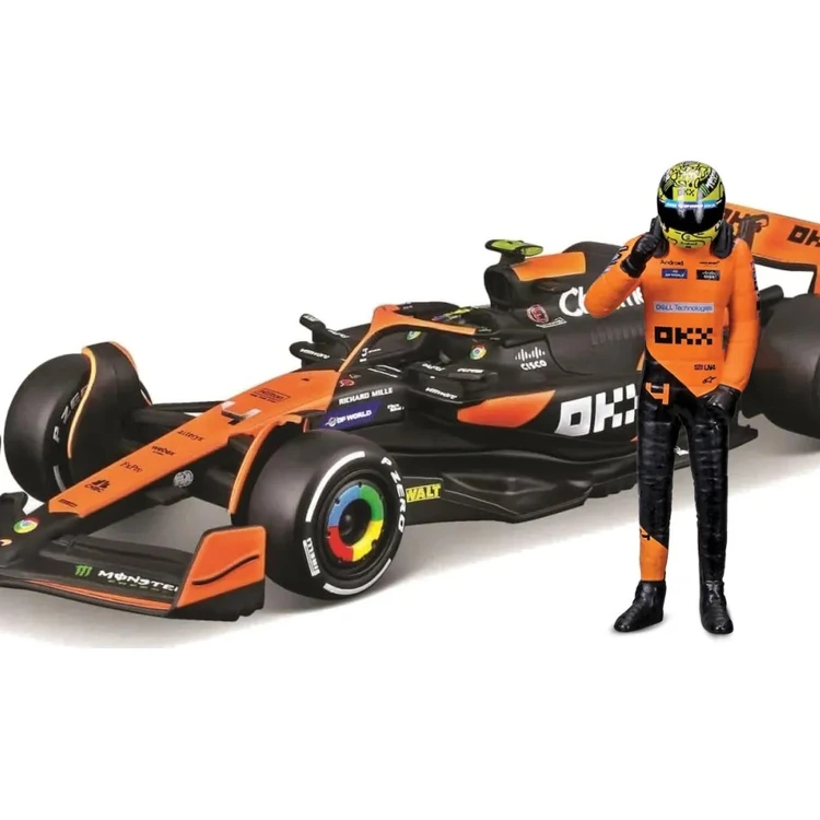 Formula 1 McLaren MCL38 1/24 c/ Boneco Lando Norris - 2024 - Bburago