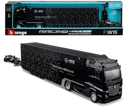 Formula 1 Bburago Caminhão transporte Fórmula 1 - Mercedes 1/43