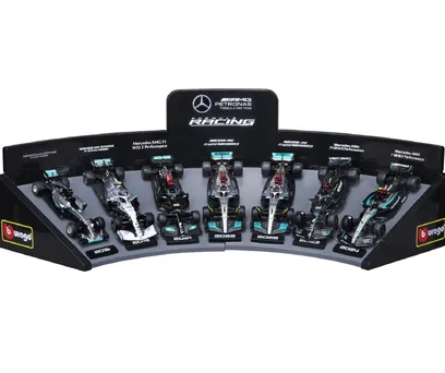 Formula 1 Bburago kit 7 carros Mercedes escala 1/43
