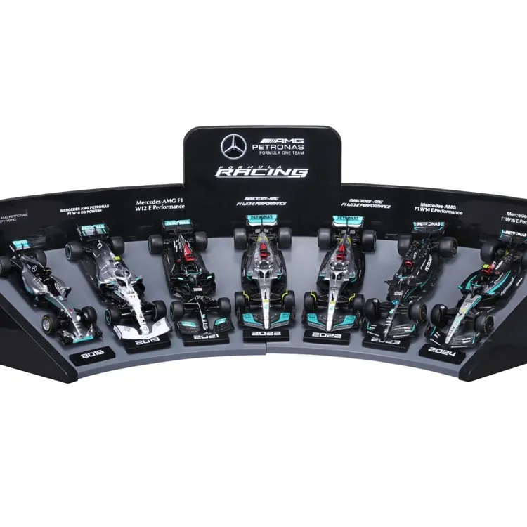 Formula 1 Bburago kit 7 carros Mercedes escala 1/43