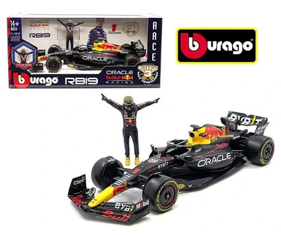 Formula 1 Red Bull RB19 c/ Boneco Max Verstappen - escala 1/24 - Bburago