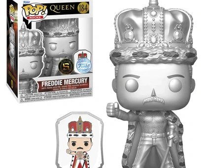 FUNKO POP ROCKS QUEEN EXCLUSIVE - FREDDIE MERCURY C/PIN 184