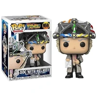 FUNKO POP MOVIES BACK TO THE FUTURE - DOC WITH HELMET 959  - imagem 1