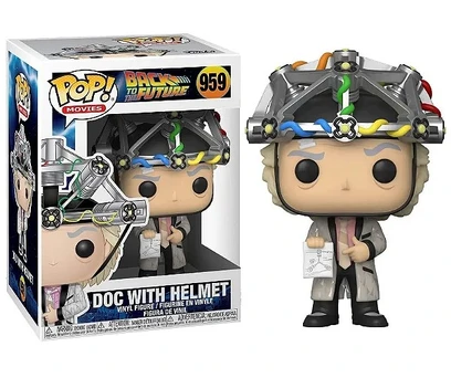 FUNKO POP MOVIES BACK TO THE FUTURE - DOC WITH HELMET 959 