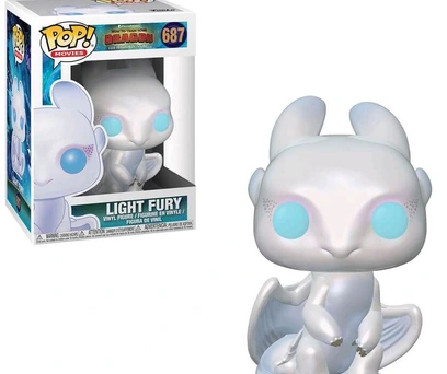 FUNKO POP MOVIES COMO TREINAR SEU DRAGÃO 3 EXCLUSIVE DIAMOND - LIGHT FURY 687 