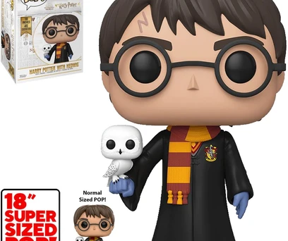FUNKO POP HARRY POTTER - HARRY WITH HEDWIG (SUPER SIZED 18")