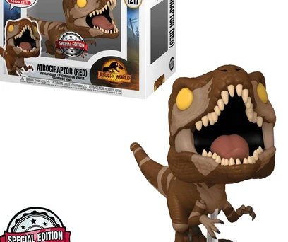 FUNKO POP JURASSIC WORLD DOMINION EXCLUSIVE - ATROCIRAPTOR (RED) 1217