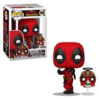 FUNKO POP MARVEL DEADPOOL & WOLVERINE - DEADPOOL WITH HEADPOOL 1400  - imagem 1