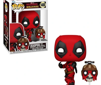 FUNKO POP MARVEL DEADPOOL & WOLVERINE - DEADPOOL WITH HEADPOOL 1400 