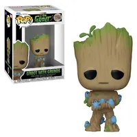 FUNKO POP MARVEL I AM GROOT - GROOT WITH GRUNDS 1194 - imagem 1