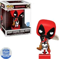 FUNKO POP RIDES MARVEL DEADPOOL EXCLUSIVE - SHERIFF DEADPOOL RIDING HORSEY 99 - imagem 1