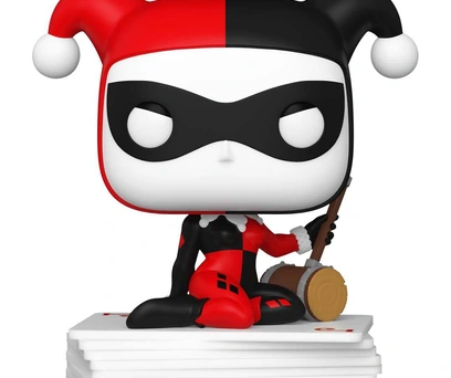 FUNKO POP HEROES HARLEY 30TH EXCLUSIVE - ARLEQUINA WITH CARDS 454