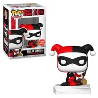 FUNKO POP HEROES HARLEY 30TH EXCLUSIVE - ARLEQUINA WITH CARDS 454 - imagem 1