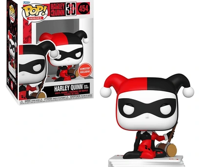 FUNKO POP HEROES HARLEY 30TH EXCLUSIVE - ARLEQUINA WITH CARDS 454