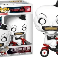 FUNKO POP MOVIES! ART THE CLOWN WITH BIKE 1591  - imagem 1