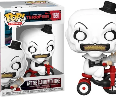 FUNKO POP MOVIES! ART THE CLOWN WITH BIKE 1591 