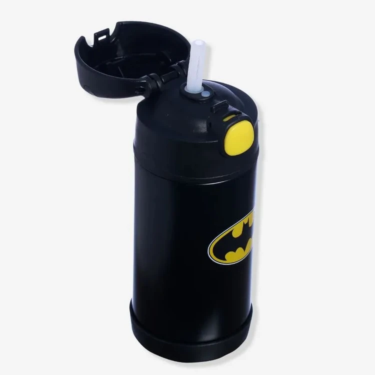GARRAFA INFANTIL CLICK COM CANUDO BATMAN - DC COMICS 