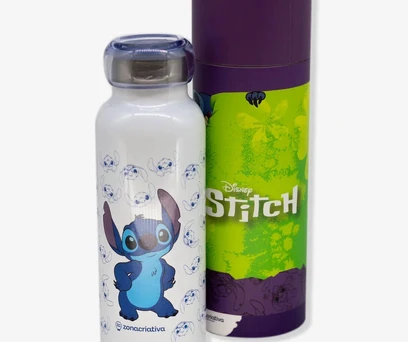 Garrafa Bubble Stitch Holográfico - Disney
