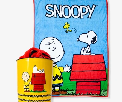 Kit Manta Com Balde Snoopy