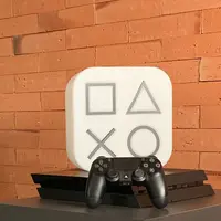 LUMINÁRIA PLAYSTATION BOX ÍCONES BRANCA - imagem 2