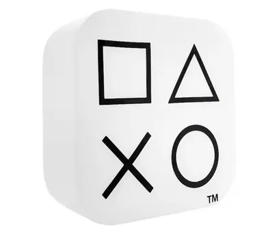 LUMINÁRIA PLAYSTATION BOX ÍCONES BRANCA