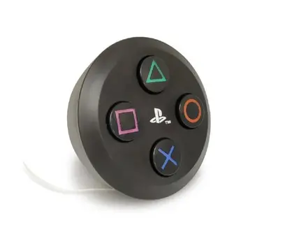 LUMINÁRIA BOTÃO PLAYSTATION - PRETO 