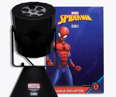 LUMINÁRIA PROJETOR HOMEM-ARANHA - MARVEL 