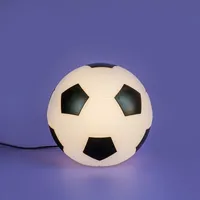 LUMINÁRIA BOLA DE FUTEBOL-PRETO  - imagem 1