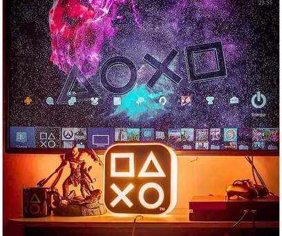 LUMINÁRIA PLAYSTATION BOX ÍCONES 