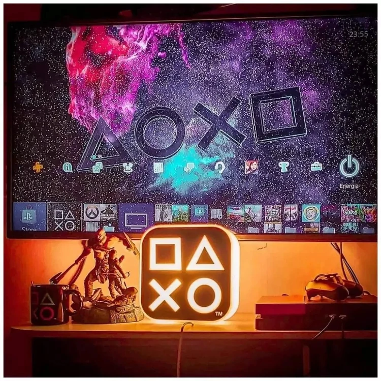 LUMINÁRIA PLAYSTATION BOX ÍCONES 