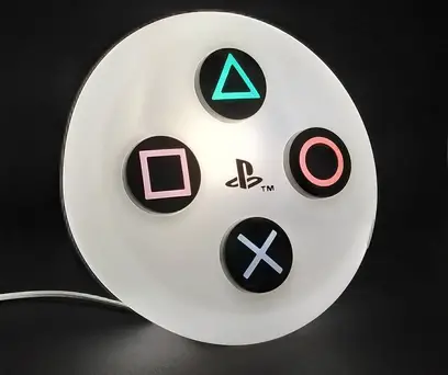 BOTÃO LUMINÁRIA PLAYSTATION