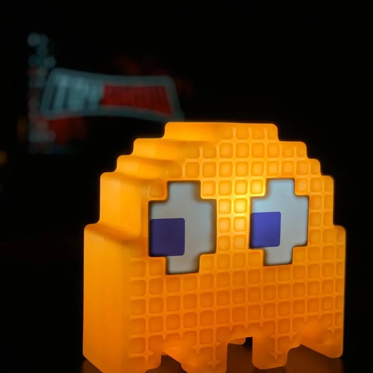 LUMINÁRIA FANTASMINHA LARANJA PAC - MAN 