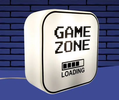 LUMINÁRIA MINI BOX - GEEK ZONE 