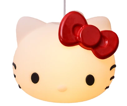 Luminária Pendente Hello Kitty Laço Vermelho 