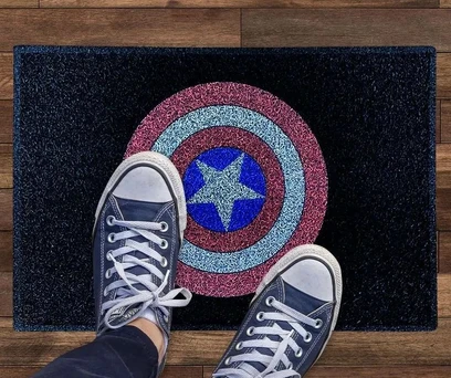 CAPACHO ESCUDO CAPITÃO AMÉRICA - MARVEL 
