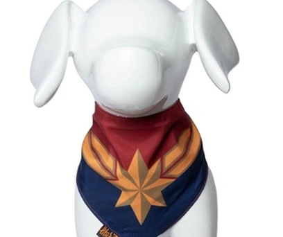BANDANA PET CAPITÃ MARVEL P/M 