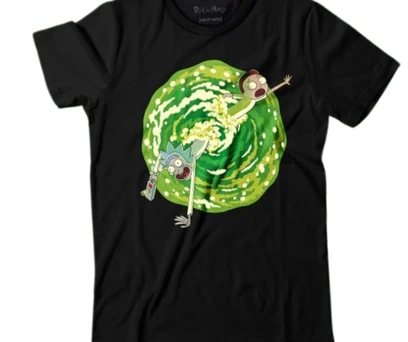 CAMISETA QUE BRILHA NO ESCURO RICK AND MORTY 