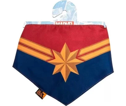 BANDANA PET CAPITÃ MARVEL P/M 