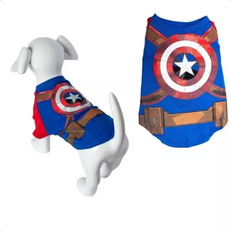 ROUPA PET CAPITÃO AMÉRICA 