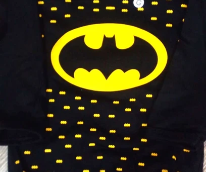 BODY BEBÊ MANGA LONGA ESTAMPA BATMAN 