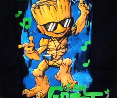 BODY BEBÊ MANGA LONGA ESTAMPA GROOT 