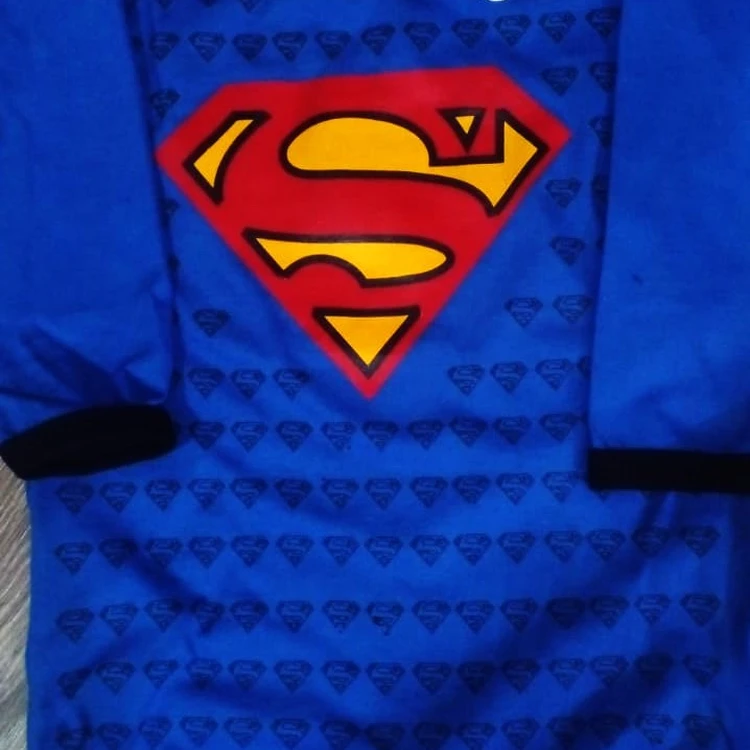 BODY BEBÊ MANGA LONGA ESTAMPA SUPER-HOMEM 