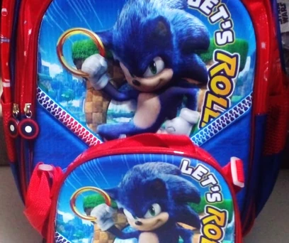 MOCHILA DE RODINHA SONIC 