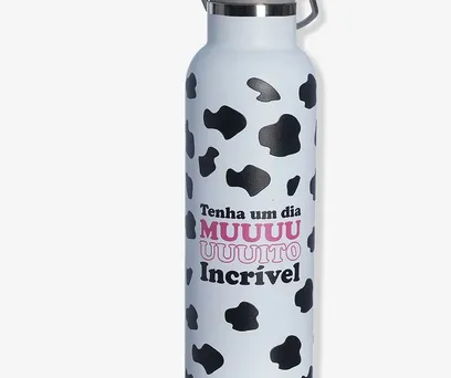 GARRAFA TERMICA 600ML VAQUINHA