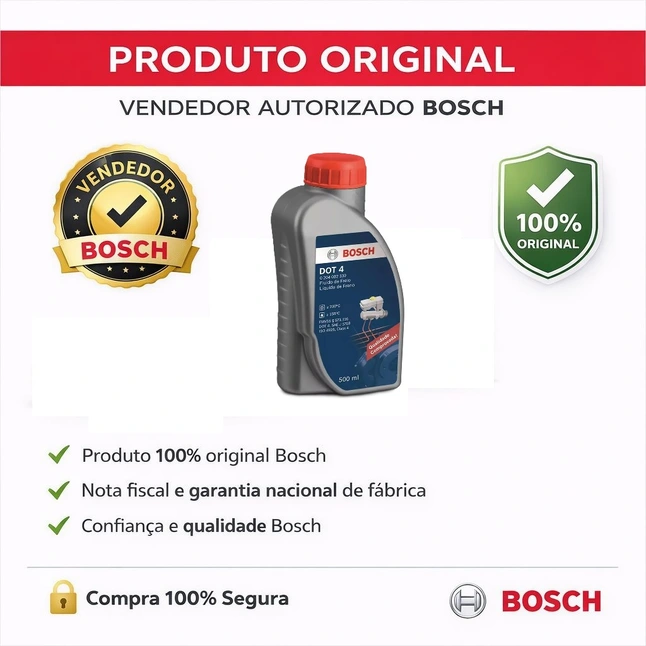 Fluido De Freio Bosch DOT4 500ml Dot 4
