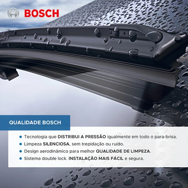Palheta Limpador Chuva Parabrisa Bosch Kwid 2017 A 2023