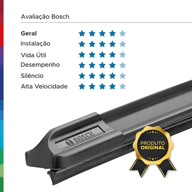 Palheta Parabrisa Bosch Original Fiat Strada 2010 A 2014