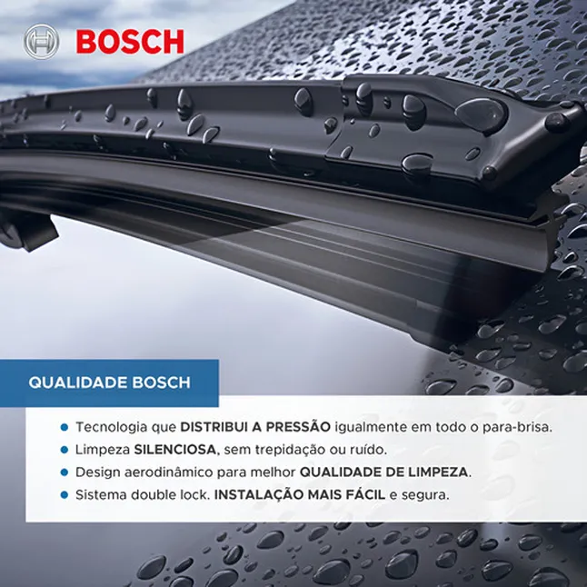Palheta Parabrisa Bosch Original Fiat Strada 2010 A 2014