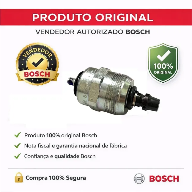 Válvula Solenoide Bomba Injetora S10 Ranger Sprinter Bosch