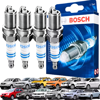 Jogo Velas Fox Gol Saveiro G4 G5 G6 G7 1.0 1.6 8v Flex Bosch